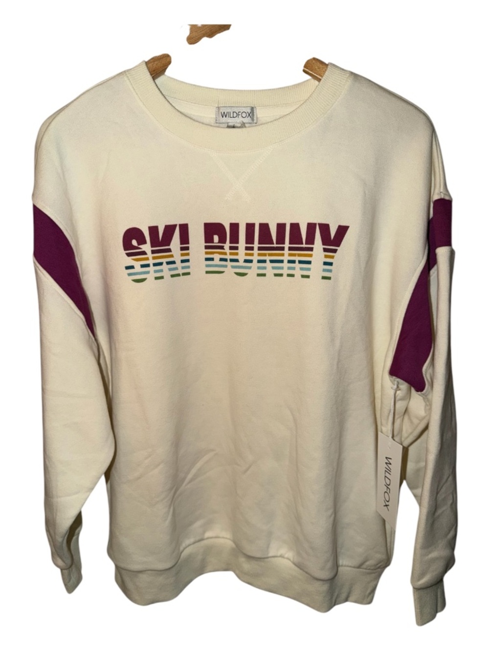 NWT Wild Fox Ski Bunny Crewneck SweatshirtL